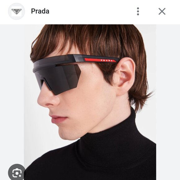 SLATE PRADA GLASSES LINEA ROSSA NEW - Picture 2 of 4